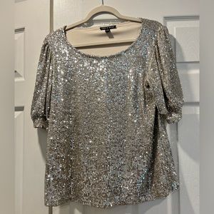 Cable & Gauge Sequin Top